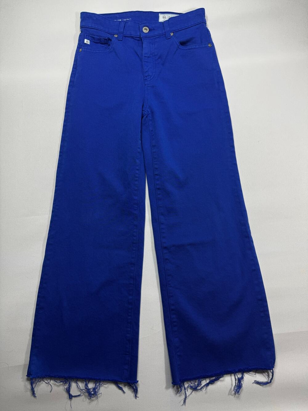 AG Adriano Goldschmied Women's Hi-Rise‎ Saige Wide Leg Crop Jeans - 24 (26x26.5)